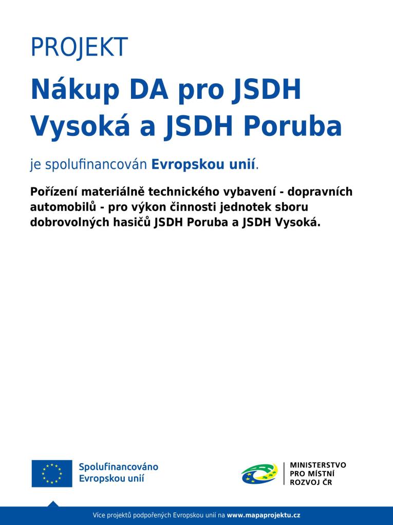 DA Vysoká a&nbsp;DA Poruba