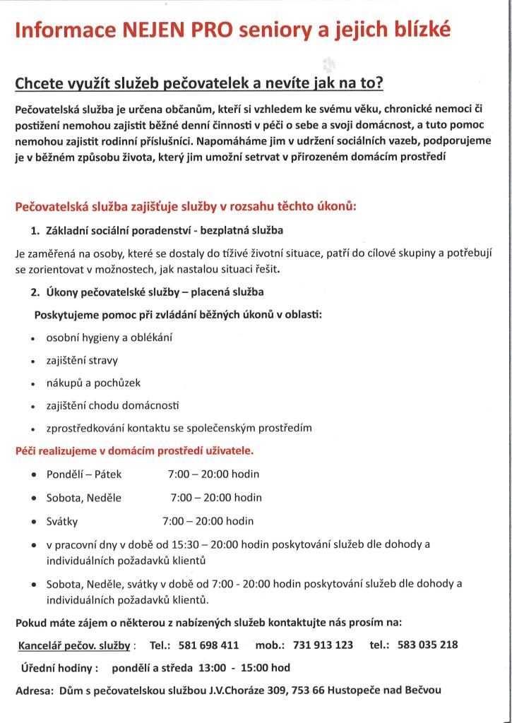 Pečovatelská služba