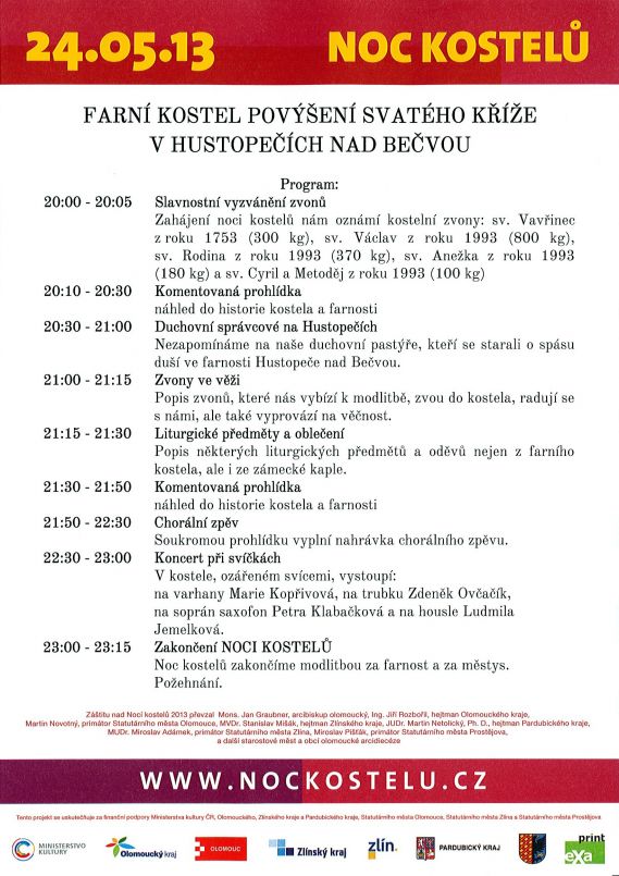noc kostelů